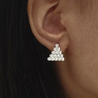 Geometric Triangle Earrings Korean Temperament Earrings sku image 1