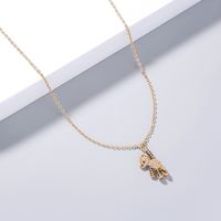 Fashion Cute Teddy Bear Necklace Mini Bear Zircon Copper Necklace main image 1