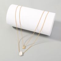 European And American Geometric Double-layer Pearl Necklace Wholesale main image 1