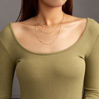 2021 Simple Multi-layer Necklace Female Fashion Necklace main image 1