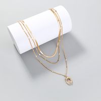 Metal Letter Pendant Multi-layered Clavicle Chain Sweater Chain main image 7