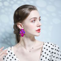 Pendientes En Forma De Gota En Forma De Corazón De Diamantes De Moda Europea Y Americana main image 2