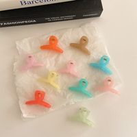 Korean Mini Hairpin Top Clip Back Head Small Jelly Color Cross Grab Clip Simple Hair Accessories main image 4