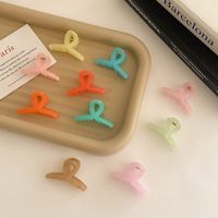 Korean Mini Hairpin Top Clip Back Head Small Jelly Color Cross Grab Clip Simple Hair Accessories main image 5