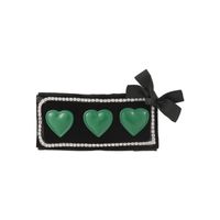 Green Love Hairpin Bangs Broken Hair Diamond Bb Clip Side Girl Side Clip Hair Accessories main image 6