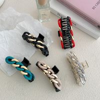 Korean New Chain Clip Fashion Colorful Head Clip Hair Shark Clip Hair Accessories main image 4