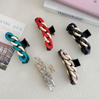 Korean New Chain Clip Fashion Colorful Head Clip Hair Shark Clip Hair Accessories main image 5