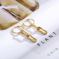 Fashion Geometric Plating Stainless Steel 18K Gold Plated Earrings main image 3