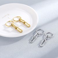 Fashion Geometric Plating Stainless Steel 18K Gold Plated Earrings main image 5