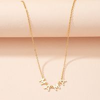 Fashion Metal English Alphabet Sweater Alloy Necklace Female main image 1