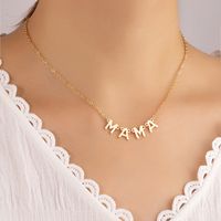 Fashion Metal English Alphabet Sweater Alloy Necklace Female main image 5