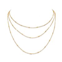 Creative New Ins Style Simple Multi-layered Metal Necklace main image 5
