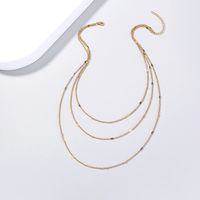 Creative New Ins Style Simple Multi-layered Metal Necklace main image 6