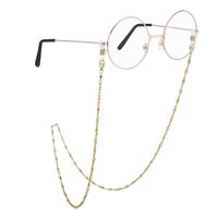 European And American Style Gold Glasses Chain Mask Rope Anti-skid Dual-use Titanium Steel Chain main image 1