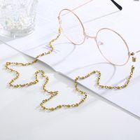 European And American Style Gold Glasses Chain Mask Rope Anti-skid Dual-use Titanium Steel Chain main image 3