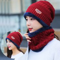 Korean Woolen Cap And Velvet Pullover Cap Outdoor Windproof Earmuffs Warm Knitted Hat Men main image 5