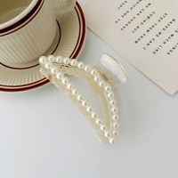 New Pearl Catch Clip Geometric Large Shark Clip Hair Catch Hair Accessories Gentle Hairpin Head Accessories sku image 4