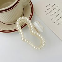 New Pearl Catch Clip Geometric Large Shark Clip Hair Catch Hair Accessories Gentle Hairpin Head Accessories sku image 6