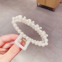 South Korea Imitation Pearl Catch Clip Hollow Plate Hair Catch Shark Clip Back Head Hair Accessories sku image 4