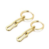 Fashion Geometric Plating Stainless Steel 18K Gold Plated Earrings sku image 1