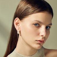 No Pierced Pearl Tassel C-shaped European And American Fashion Senior Ear Bone Clip Earrings main image 4