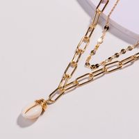 Europe And America Cross Border Fashion Necklace Shell Necklace Pendant Multi-layer Necklace Metal Starfish Ocean Pendant Ornaments Women main image 4