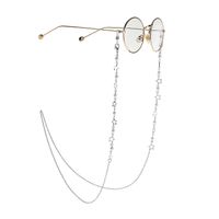 Perlenfarberhaltende Sternbrille Hängende Kette Halskette Sonnenbrille Brille Seilkette main image 3