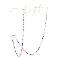 Factory Direct Sales Natural Ball Bouquet Mille-fleurs Eyeglasses Chain Micro Glass Bead Handmade Eyeglasses Chain Reading Glasses Anti-lost Chain main image 3