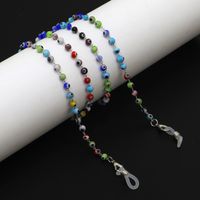 Factory Direct Sales Natural Ball Bouquet Mille-fleurs Eyeglasses Chain Micro Glass Bead Handmade Eyeglasses Chain Reading Glasses Anti-lost Chain main image 5