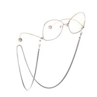Mode Einfache Gold- Und Silbersonnenbrille Dicke Schlangenkette Brillenkette main image 4