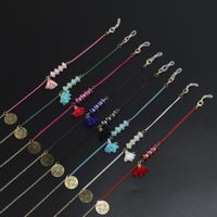 Colorful Multi-element Factory Direct Sales Fashion Simple Multi-color Glass Flower Beads Handmade Eyeglasses Chain main image 6