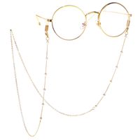 High-end Gold Plating Gold Pearl Glasses Lanyard Sunglasses Myopia Presbyopic Anti-lost Glasses Cord Eyeglasses Chain main image 4