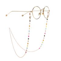 Factory Direct Sales Internet Celebrity Same Style Eyeglasses Chain Colorful Crystal Handmade Eyeglasses Chain Reading Glasses Anti-lost Chain main image 1