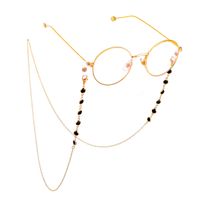Factory Direct Sales Chen Linong Same Style Eyeglasses Chain Black And White Micro Glass Bead Handmade Eyeglasses Chain Reading Glasses Anti-lost Chain main image 1