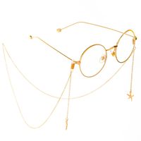 Non-slip Popular Metal Glasses Cord Gold Starfish Pendant Handmade Eyeglasses Chain Cross-border main image 4