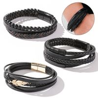Fashion Geometric Pu Leather Unisex Bracelets main image 1