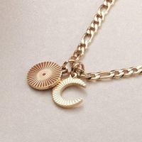 European And American Stainless Steel Sun Moon Pendant Necklace Sweater Chain main image 1
