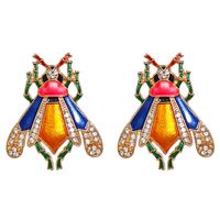 Nouvelles Boucles D&#39;oreilles Mignonnes De Couleur D&#39;insecte De Bande Dessinée main image 1