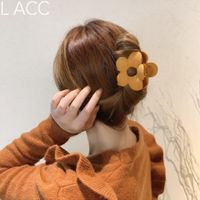 Korean Style Large Flower Autumn And Winter Grip Summer Large Size Shark Clip Exquisite Back Head Clip Hair Accessories For Women main image 5