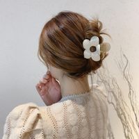 Korean Style Large Flower Autumn And Winter Grip Summer Large Size Shark Clip Exquisite Back Head Clip Hair Accessories For Women main image 1