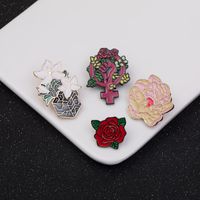 Cross-border New Arrival Oil Drip Brooch Corsage European And American Fashion Creative Flower Flower Brooch Bag Clothing Accessories Wholesale main image 6