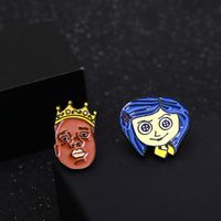 New Ghost Mother Brooch Personality Cartoon Character Brooch Badge Drop Oil Badge Clothing Accessories main image 1
