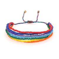 Bohemian Fashion Mgb Glass Rice Beads Handmade Beaded Multi-layer Bracelet main image 2