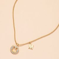 Autumn And Winter New Sweater Chain Diamond 26 English Letter Pendant Necklace Ins Style Design Sense Clavicle Necklace Wholesale main image 5