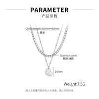 Jewelry Love Pendant Trendy Temperament Stainless Steel Necklace main image 6
