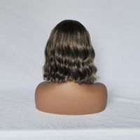 2021 Chemical Fiber Wig Fashion Short Curly Hair Fluffy Highlighting Headgear Wig main image 5