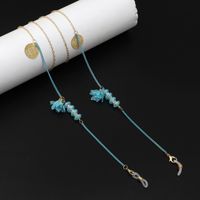 Colorful Multi-element Factory Direct Sales Fashion Simple Multi-color Glass Flower Beads Handmade Eyeglasses Chain sku image 2