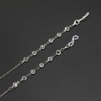 Factory Direct Sales Chen Linong Same Style Eyeglasses Chain Black And White Micro Glass Bead Handmade Eyeglasses Chain Reading Glasses Anti-lost Chain sku image 2