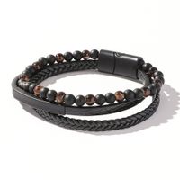 Fashion Geometric Pu Leather Unisex Bracelets sku image 1