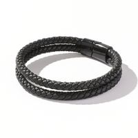 Fashion Geometric Pu Leather Unisex Bracelets sku image 2